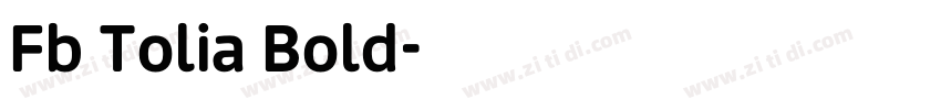 Fb Tolia Bold字体转换